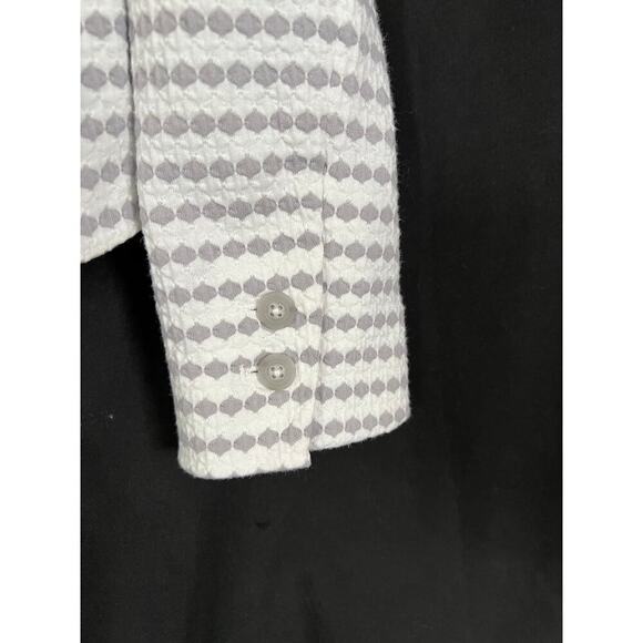 Cartonneir by Anthropologie "Breakwater" Blazer, Size 8, Grey/White, Textured - Picture 5 of 8